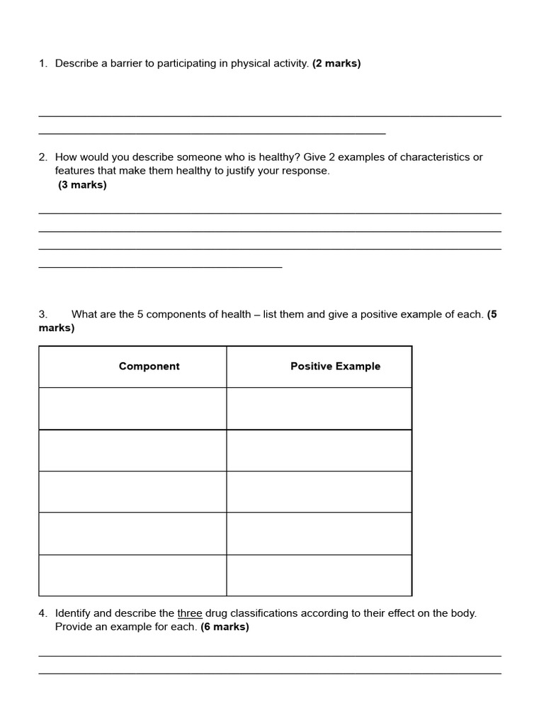Judy Awwad - Short Answer Practice Questions | PDF
