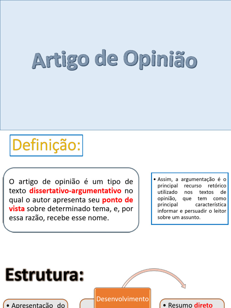 Estrutura do Artigo de Opinião | PDF | Sociologia | Morte