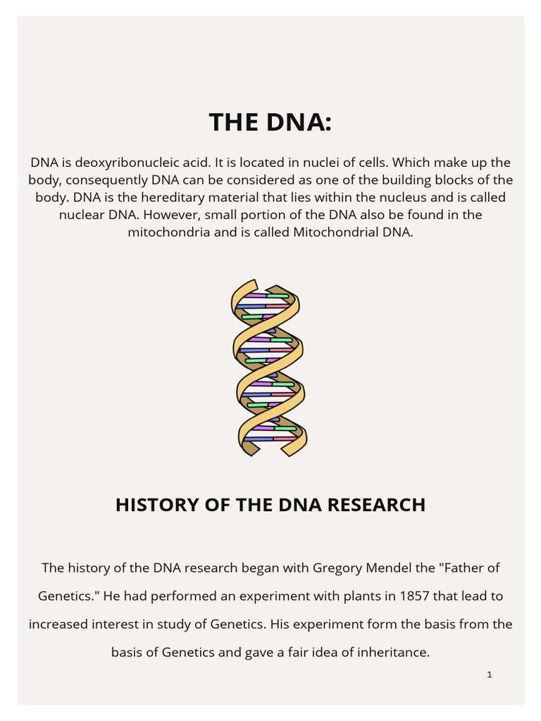 DNA Structure and Historical Research | PDF | Dna Replication ...