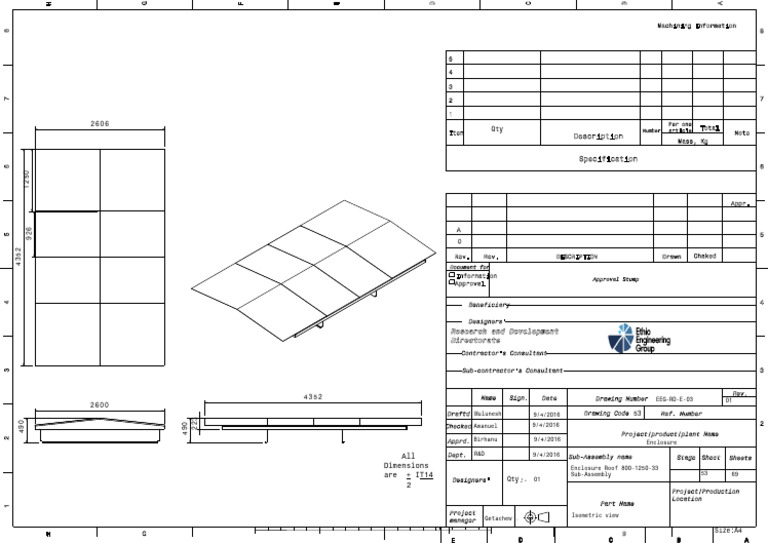 Isometric View of Enclosure Design | PDF