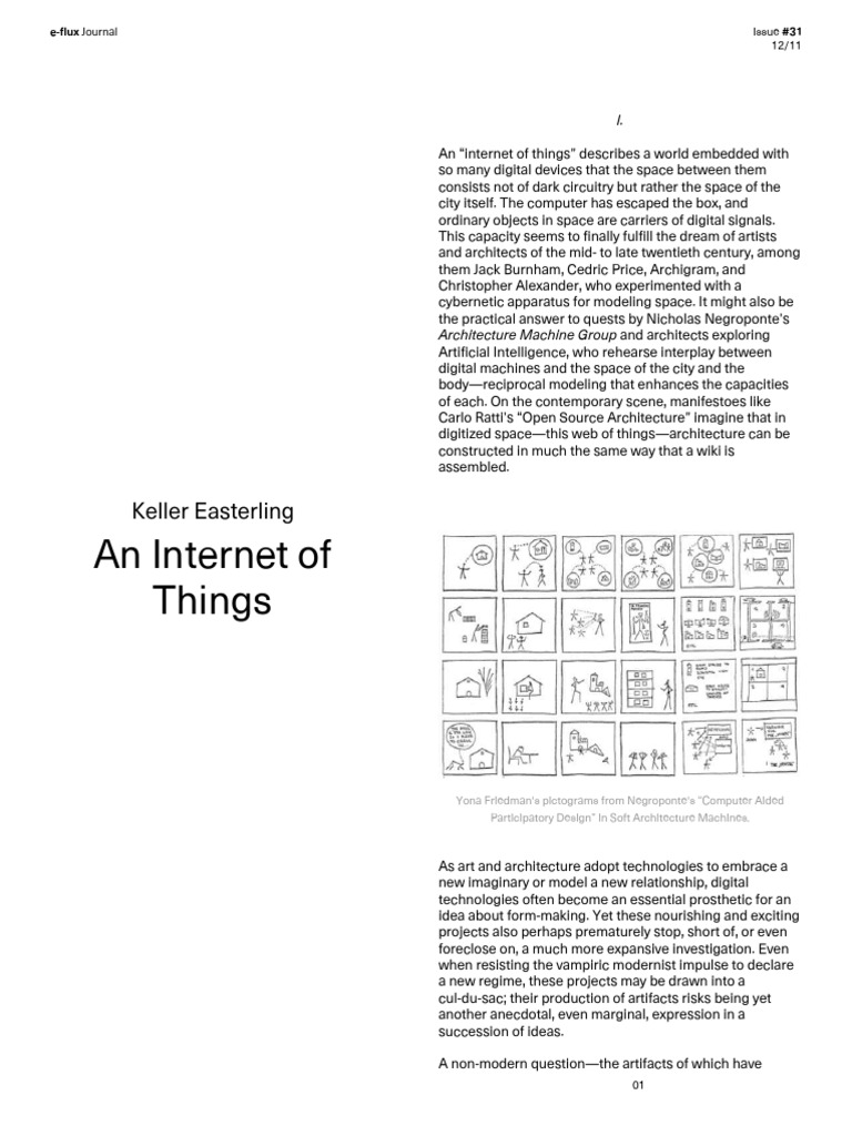 e Flux Journal An Internet of Things | PDF | Gilles Deleuze | Cybernetics