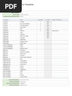 Guest House Inventory Checklist | PDF | Kitchen | Bedroom