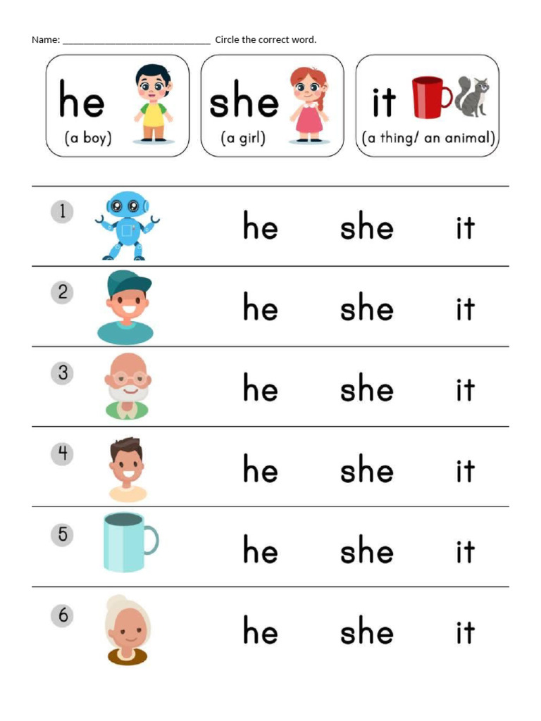 He She It | PDF