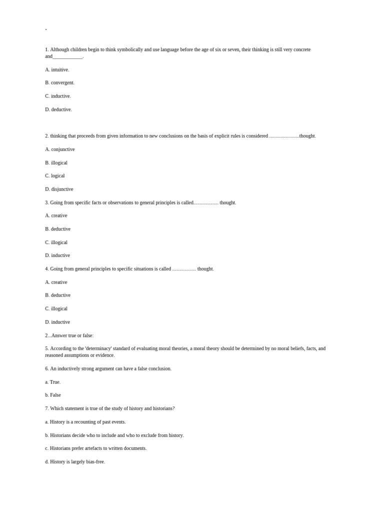 Understanding Logical and Scientific Thought | PDF | Falsifiability ...
