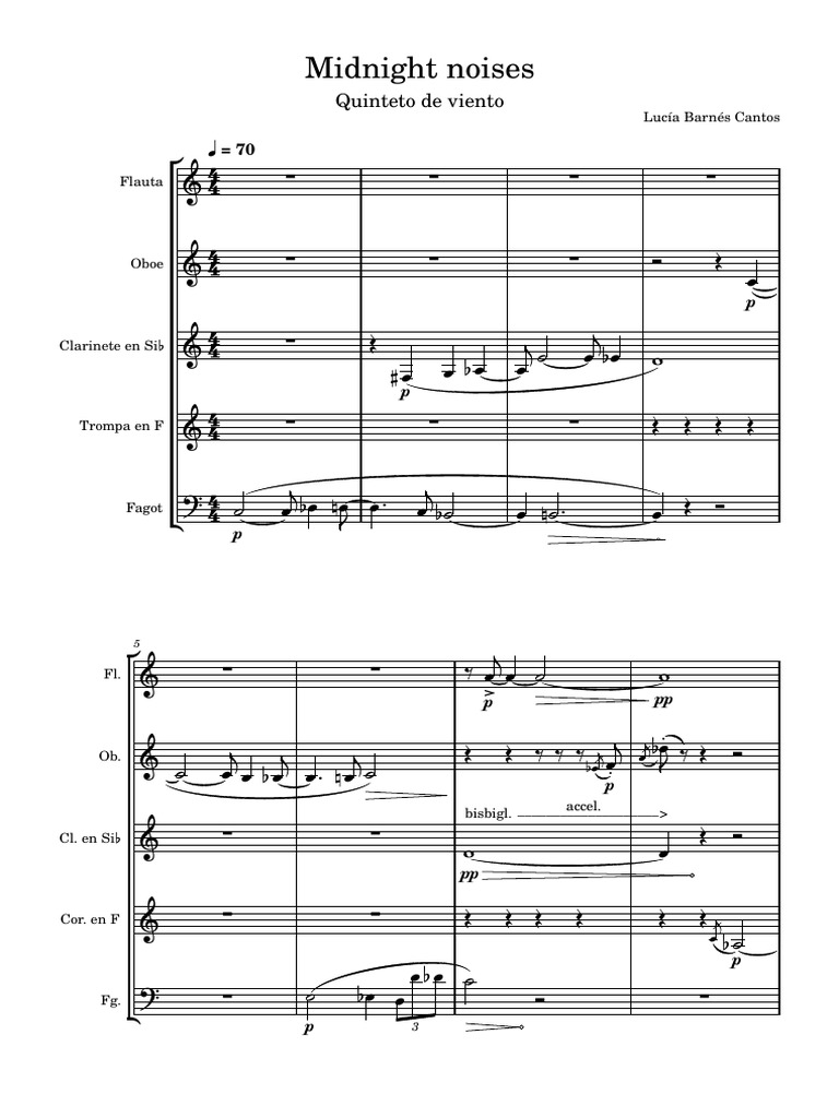 Quinteto de Viento | PDF | Instrumentos de viento de madera