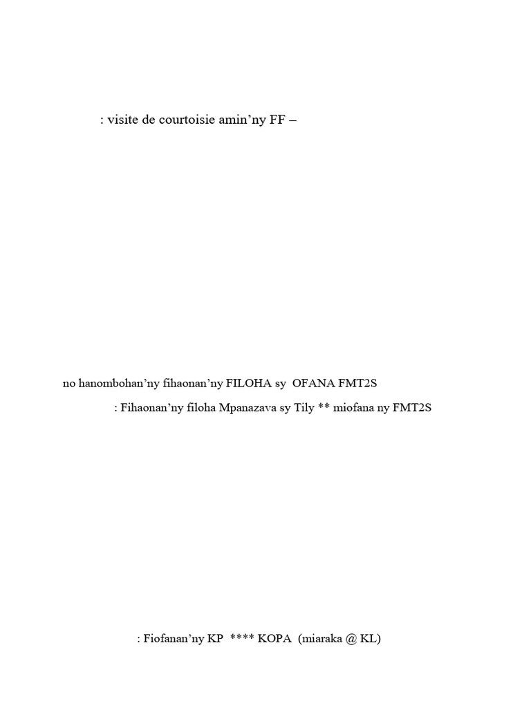 Ambilobe Kopa Finie | PDF