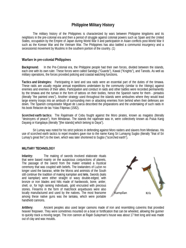 ST - Philippine Military History | PDF | Philippines | Spanish East Indies