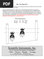 Two-Peg Test Practical Guide | PDF