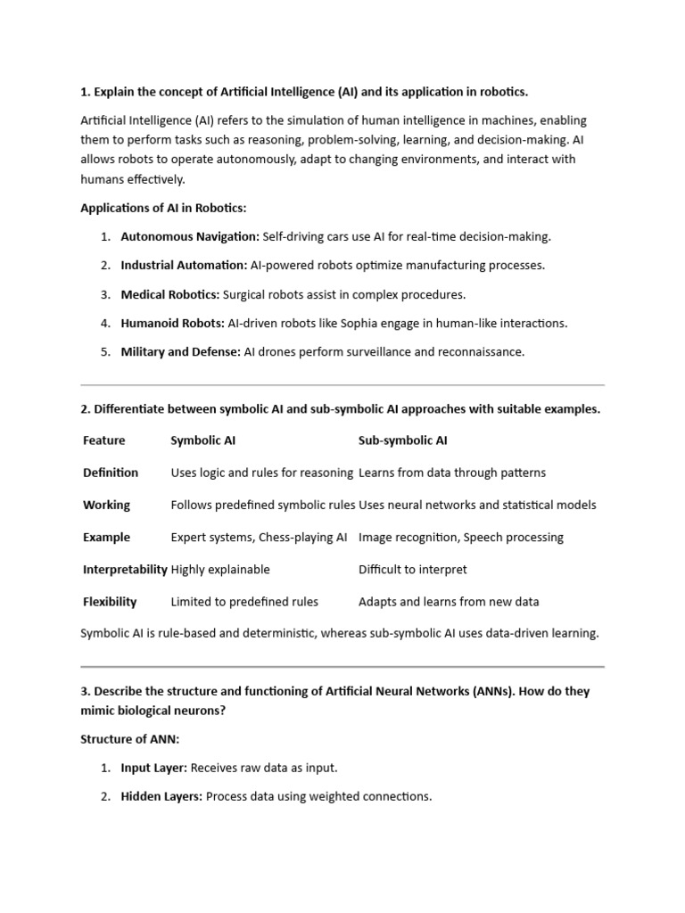 robotics tt1 | PDF | Artificial Intelligence | Intelligence (AI ...