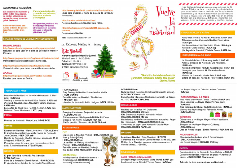 Vuelve+la+Navidad +guía+de+lectura, 0 | PDF