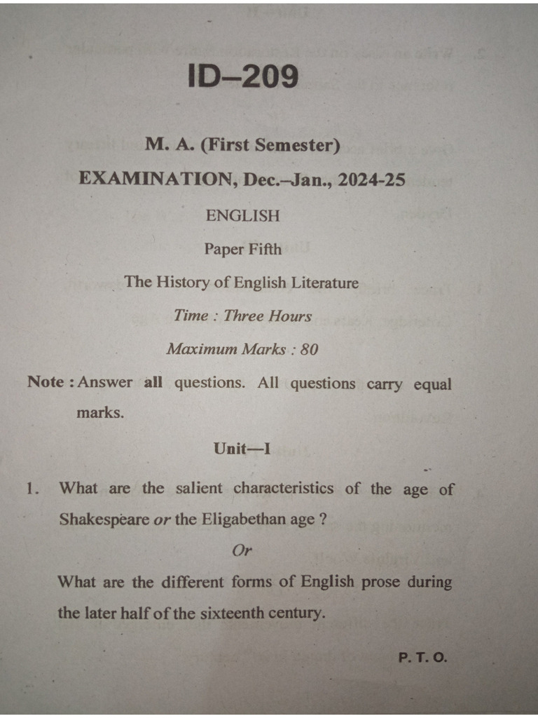 History of English Literature | PDF