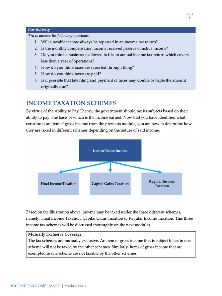 Tax Module 4 | PDF