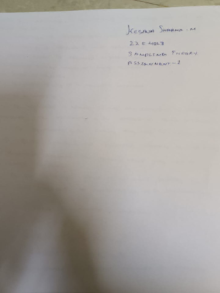 Sampling theory pdf