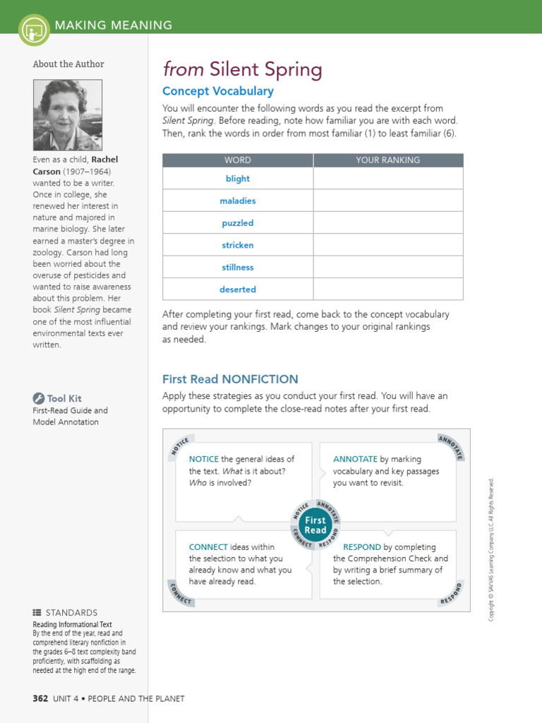 From Silent Spring PDF | PDF | Verb | Linguistics