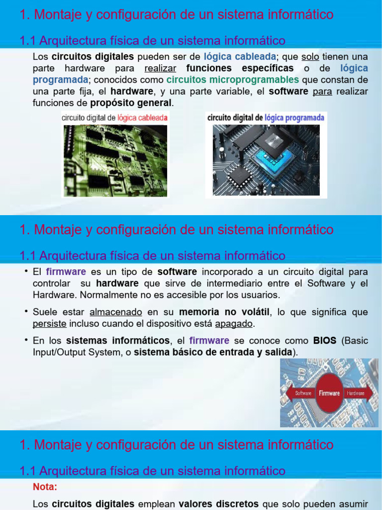 Montaje y Configuración de Sistemas Informáticos | PDF | Periférico ...
