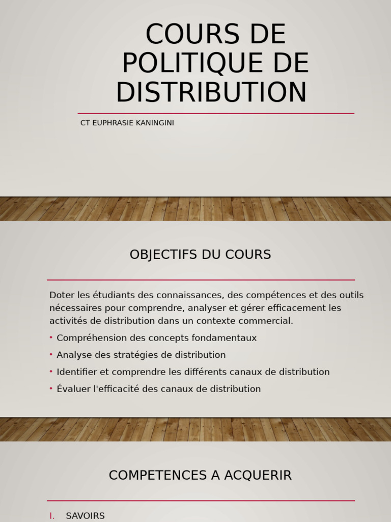 Cours De Distribution Pdf – Exercices Sur La Distribution Pdf – WIYOI
