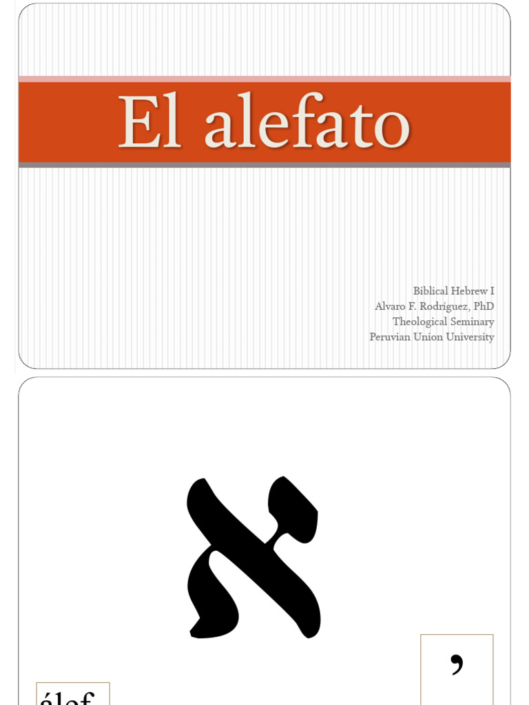 Alefato 1 | PDF