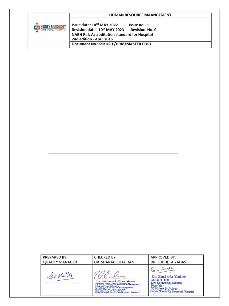 Human Resource Management SOP Guide | PDF | Human Resources | Human ...