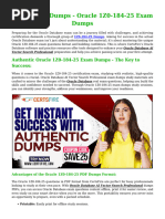 1z0-184-25 Exam Dumps | PDF | Databases | Table (Database)
