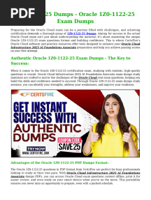 1z0-1122-25 Exam Dumps