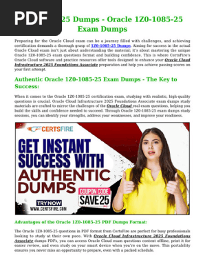 1Z0-1085-25 Exam Dumps | PDF | Cloud Computing | Oracle