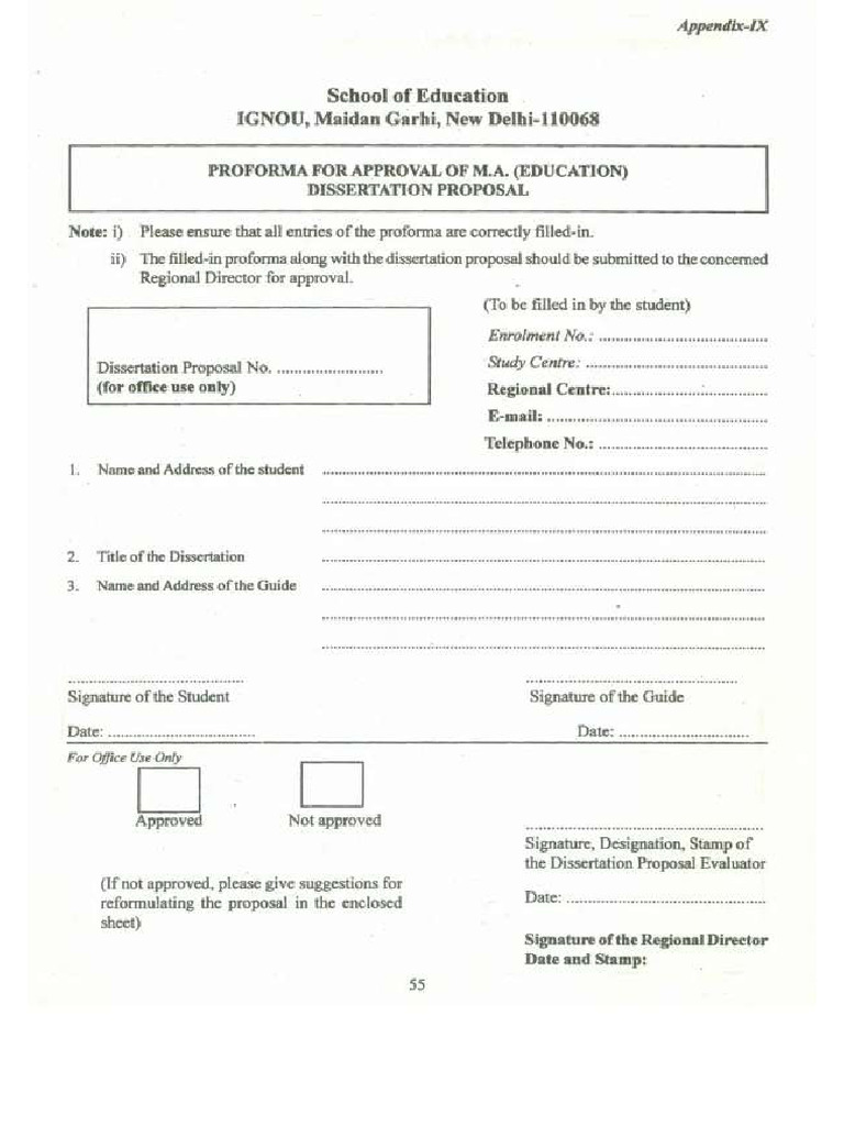 IGNOU MA Education Project | PDF
