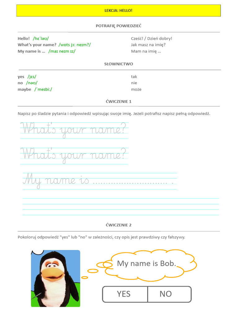 L1 Hello | PDF