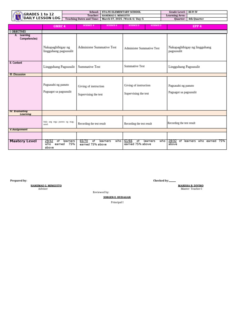 DAY 5 (MARCH 07, 2025) | PDF | Learning | Education Theory