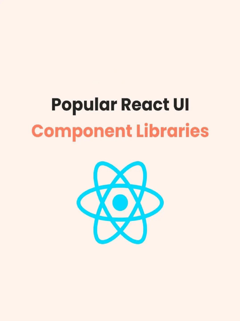 Popular React UI Component Libraries | PDF