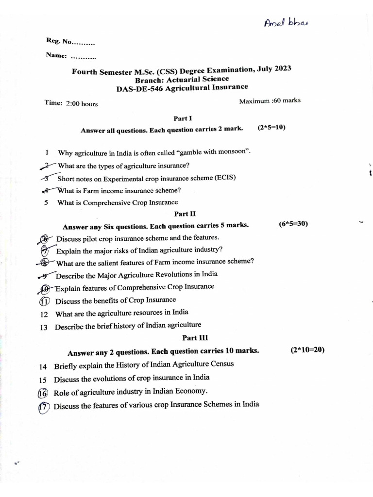 4th Sem QP | PDF