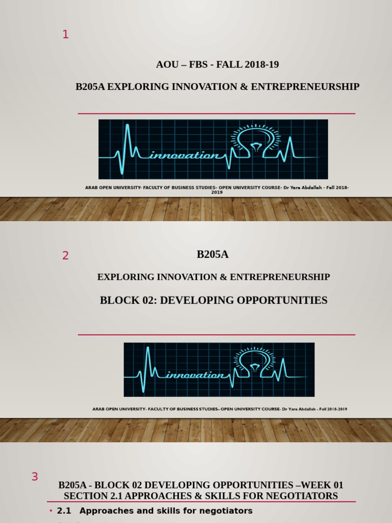 B205A Block 02 Week 01 | PDF | Negotiation | Bargaining