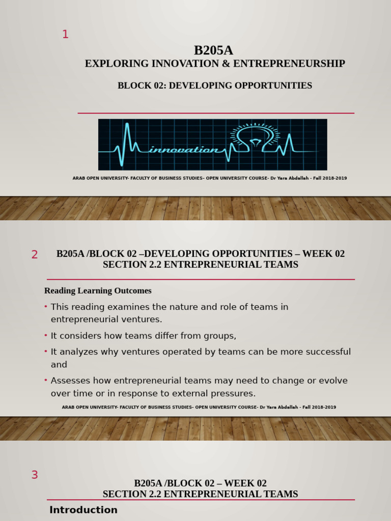 B205A Block 02 Week 02 | PDF | Entrepreneurship | Psychology