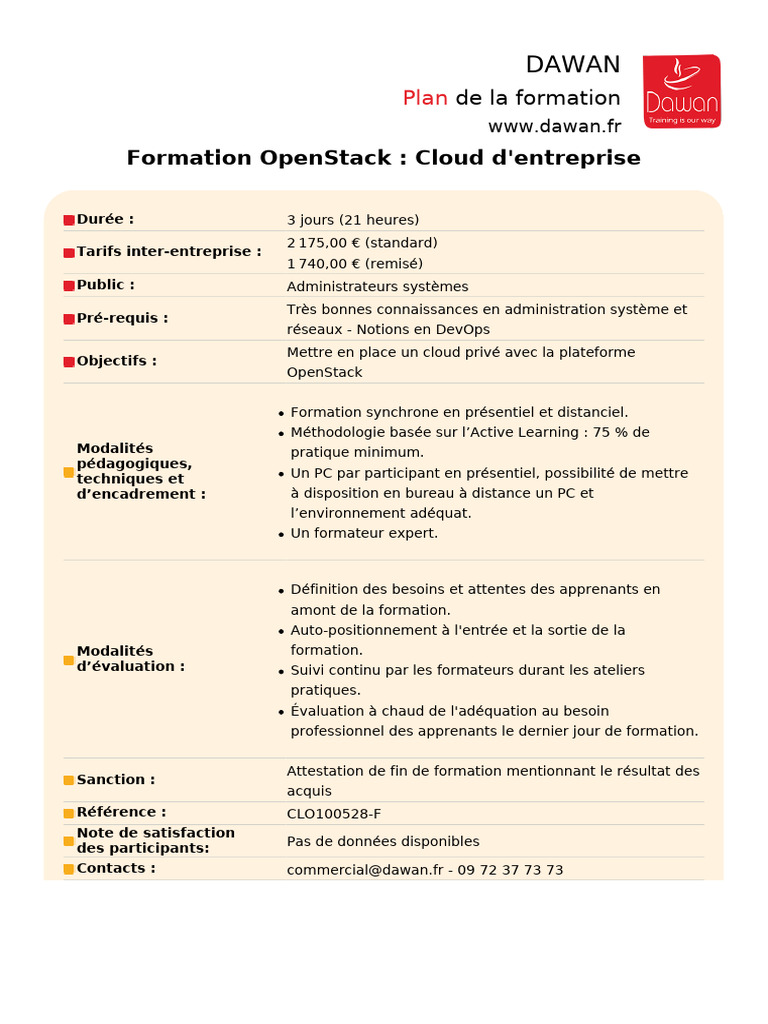 Formation OpenStack : Installer un Cloud | PDF | OpenStack | Cloud ...