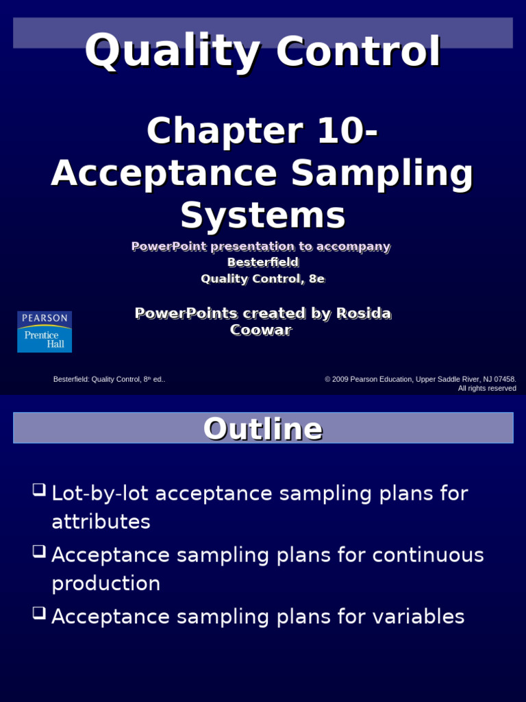 10 Acceptance Sampling Systems | PDF | Sampling (Statistics) | Sample ...
