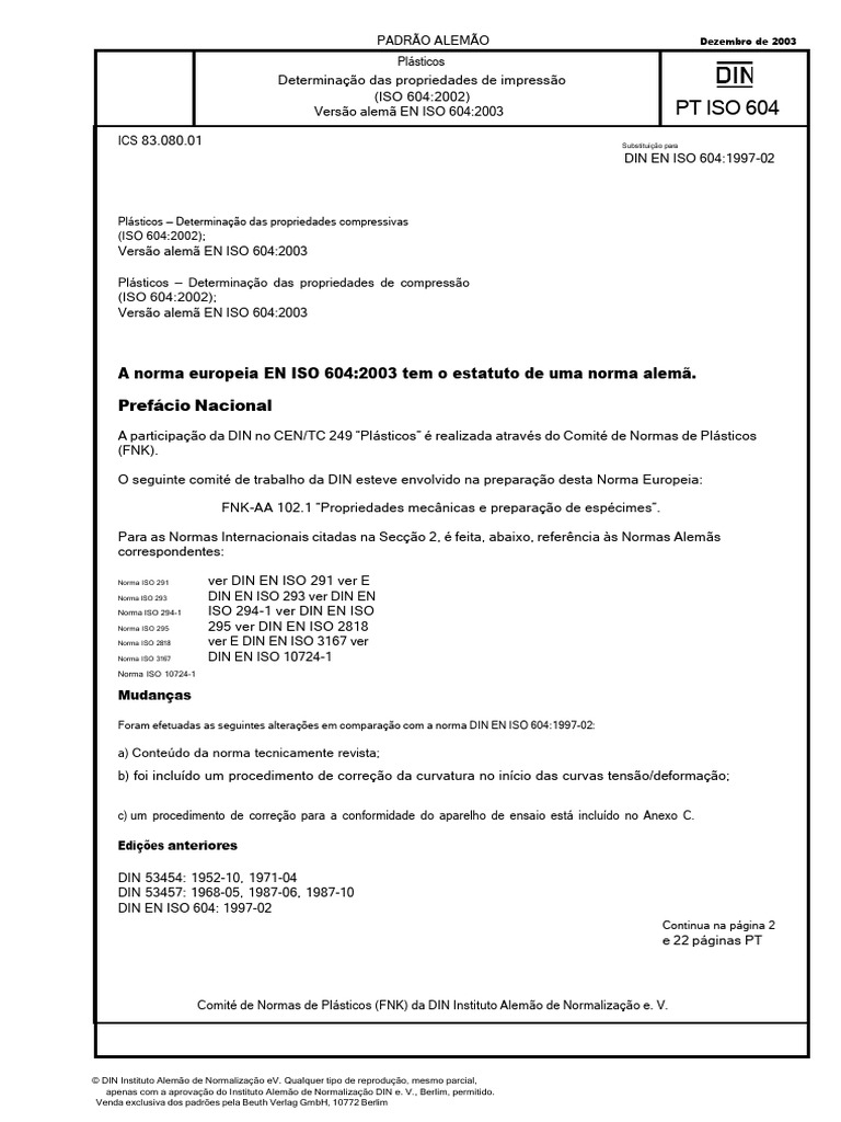 Propriedades Compressivas de Plásticos | PDF | Estresse (Mecânica ...