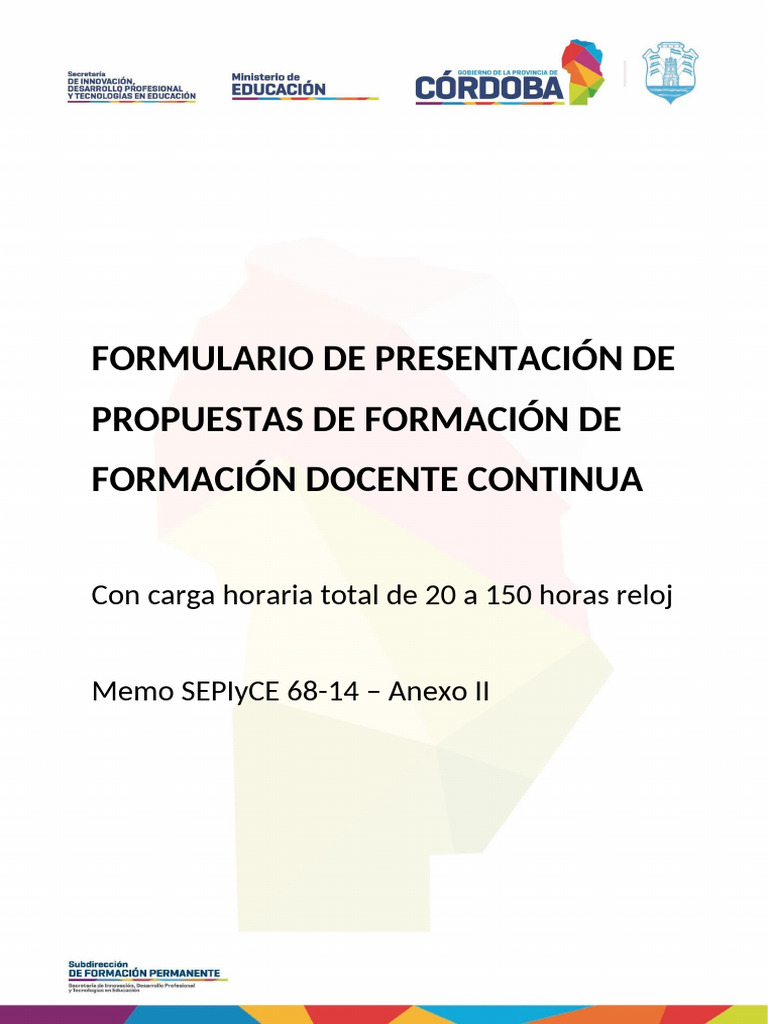 Formulario Capacitacion Docente | PDF | Plan de estudios | Maestros