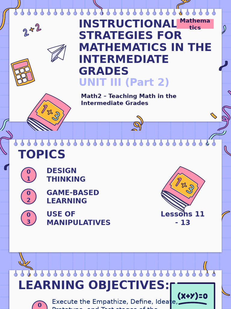 Math Instruction Strategies for Grades 4-6 | PDF | Design Thinking ...