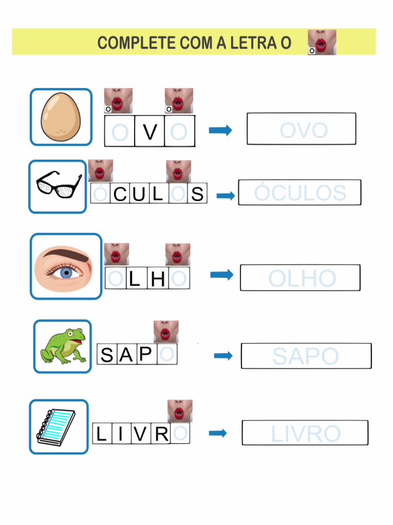 Letra o | PDF