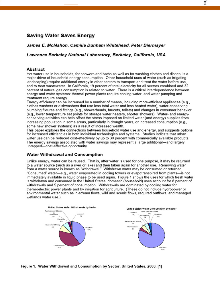 Steps Conserve-Water 04 | PDF | Efficient Energy Use | Water