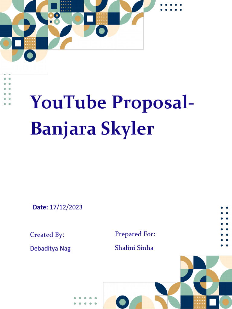 YouTube Marketing Proposal for Banjara Skyler | PDF | You Tube | Marketing