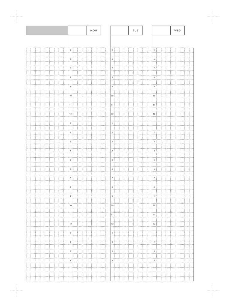 A5 - Hobonichi Cousin Style Weekly Undated | PDF