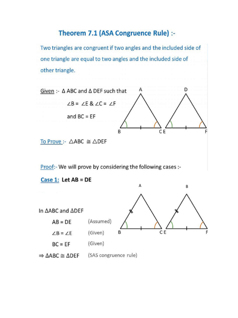 ASA and AAS Congruency | PDF