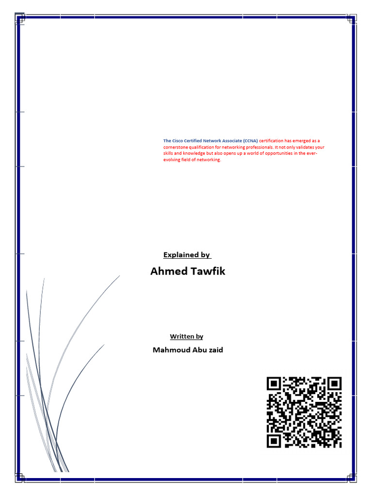 Ccna 200 301 Ahmed Tawfik5 1 Pdf Network Topology Transmission