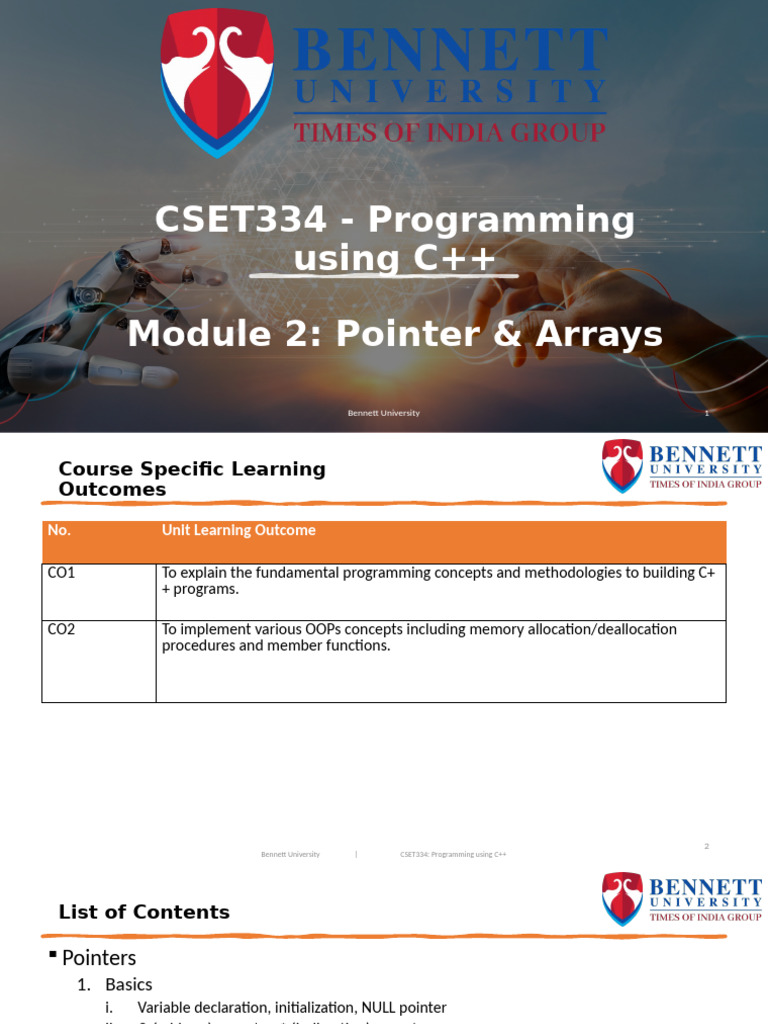 Week3 Pointers Arrays | PDF | Pointer (Computer Programming) | Integer ...