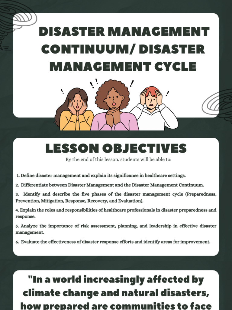 Disaster Management Cycle Overview | PDF | Emergency Management | Emergency
