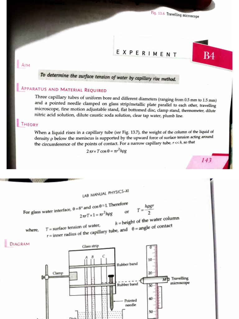 Physics Class 11 Experiment 14 | PDF