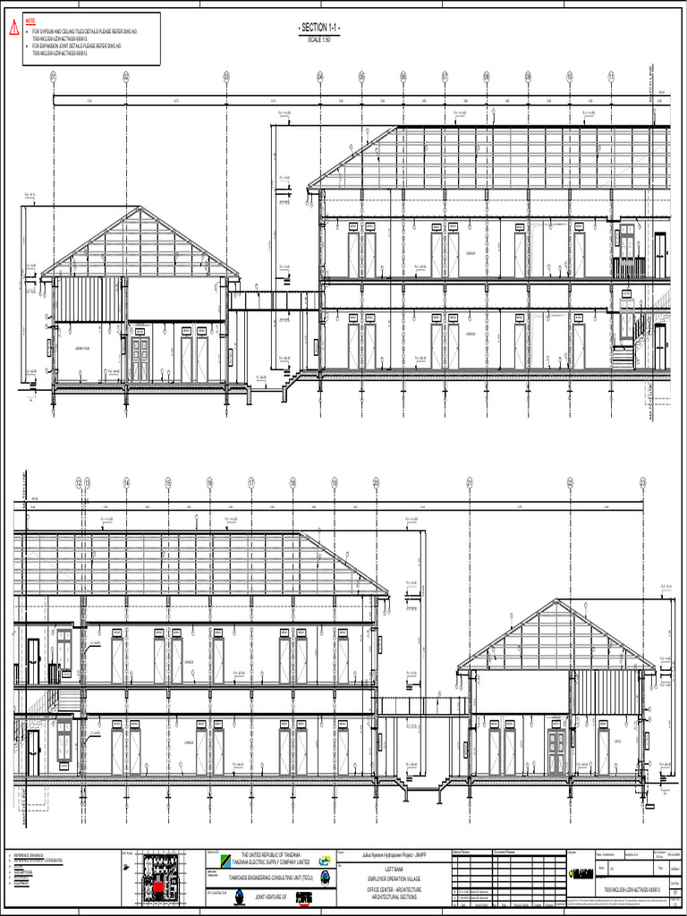 Office Centre Architectural Sections | PDF | Building Engineering ...