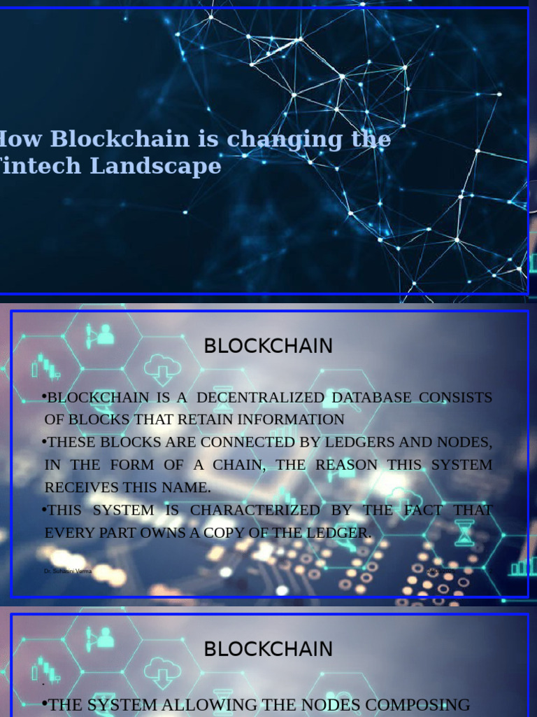 How Blockchain Is Changing The Fintech Landscape | PDF | Cryptocurrency ...