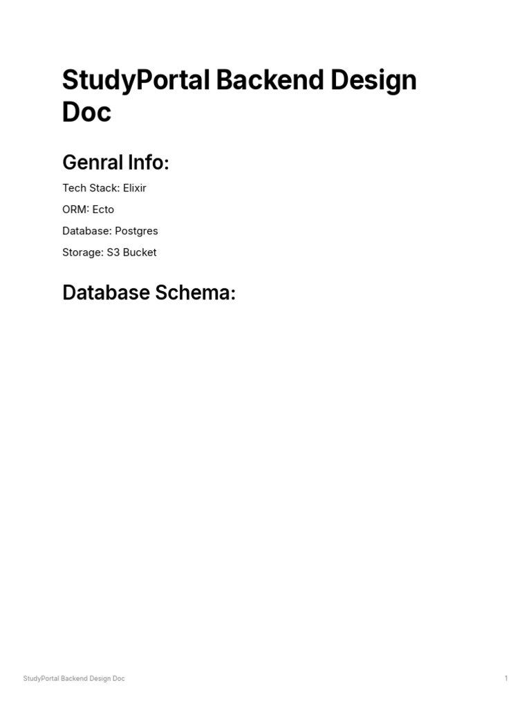 Cc9b8bdb 290e 4c66 8c7b E45613ae3326 StudyPortal Backend Design | PDF ...