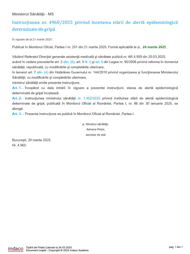 Instructiuni 4960 2025 | PDF